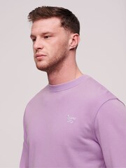 Superdry Purple Vintage Washed Sweatshirt - Image 3 of 3