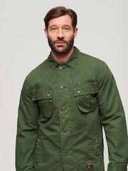 Superdry Green Military Overshirt Jacket - Image 1 of 4