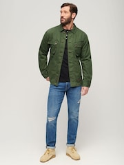 Superdry Green Military Overshirt Jacket - Image 2 of 4