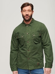 Superdry Green Military Overshirt Jacket - Image 4 of 4