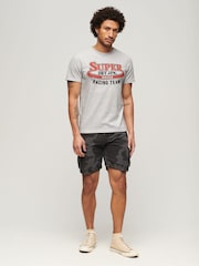 Superdry Grey Reworked Classic Graphic T-Shirt - Image 2 of 3