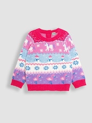 JoJo Maman Bébé Unicorn Unicorn Jumper - Image 1 of 3