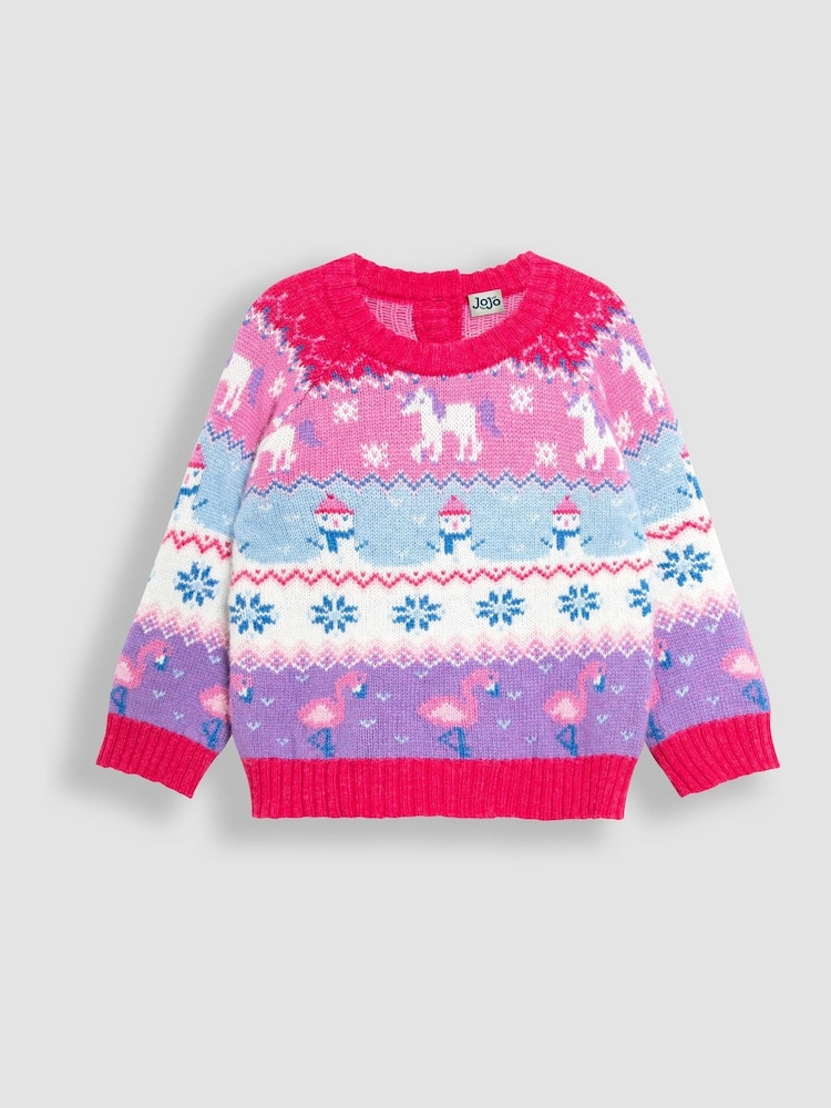 JoJo Maman Bébé Unicorn Unicorn Jumper - Image 1 of 3