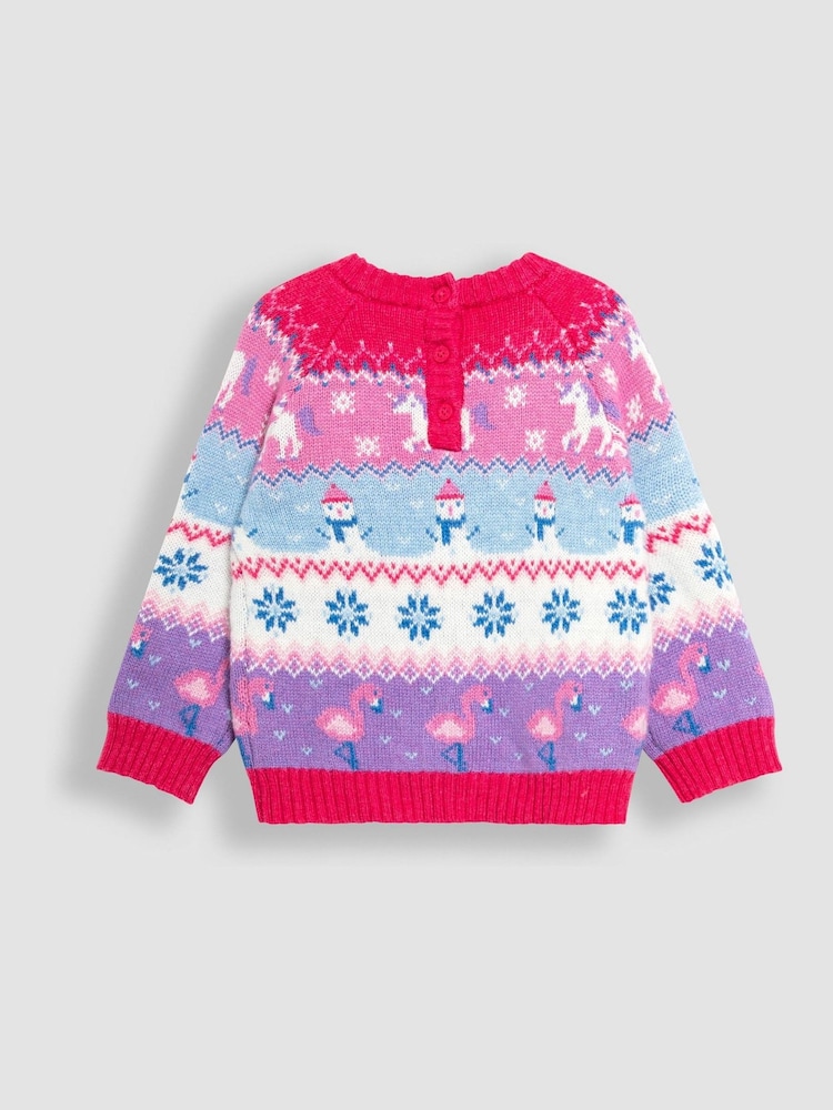 JoJo Maman Bébé Unicorn Jumper - Imagen 2 de 3 JoJo Maman Bébé Unicorn Jumper - Imagen 2 de 3