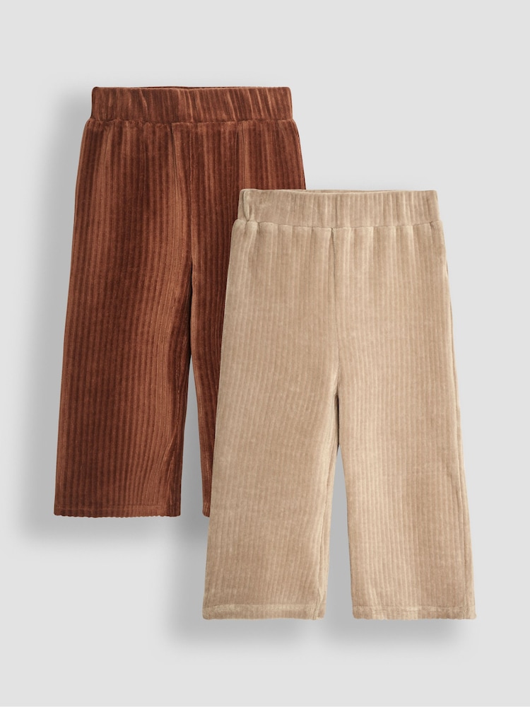 Jojo Maman Bébé 2-Pack rebrasti žamet Velur Flare pajkice - Slika 1 iz 5