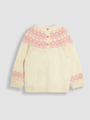 JoJo Maman Bébé Reindeer Christmas Reindeer Jumper - Image 2 of 4