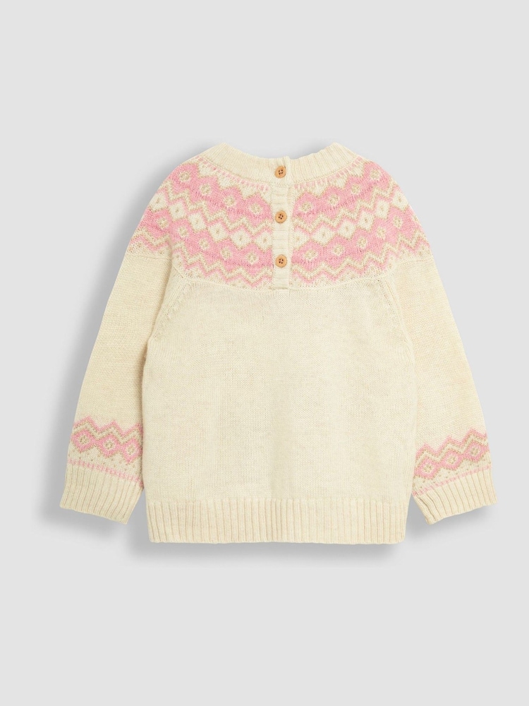 JoJo Maman Bébé Christmas Reindeer Jumper - Imagen 2 de 4 JoJo Maman Bébé Christmas Reindeer Jumper - Imagen 2 de 4