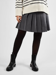 JoJo Maman Bébé Grey Maternity Pleated Mini Skirt - Image 2 of 4