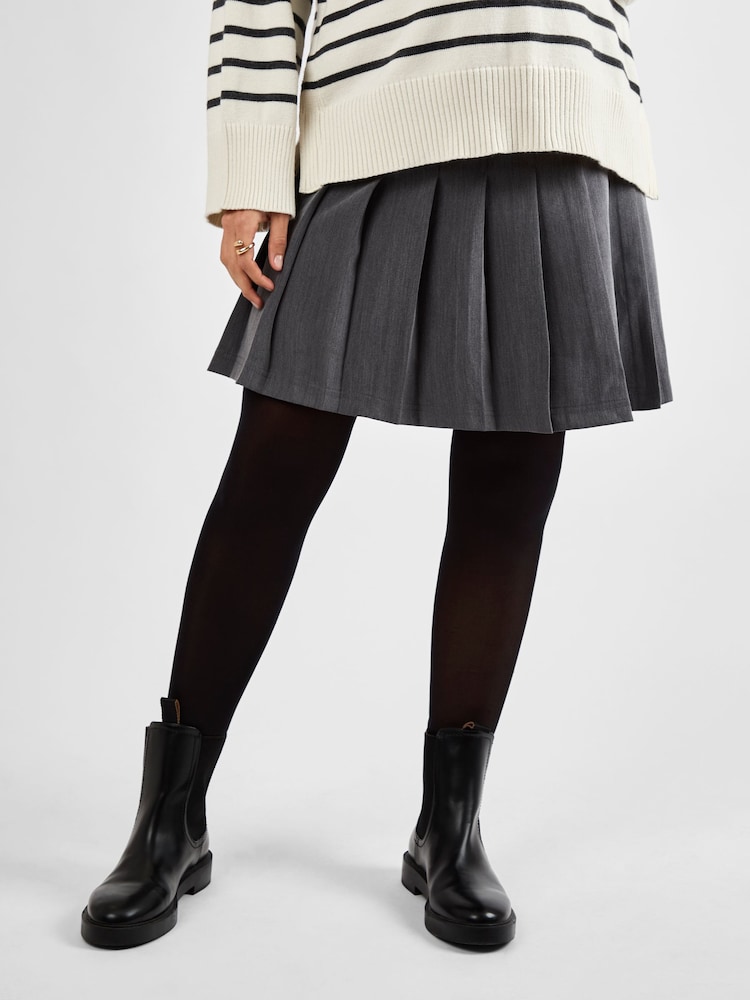 JoJo Maman Bébé Grey Maternity Pleated Mini Skirt - Image 2 of 4