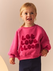 Pink Love Raglan Sweatshirt (3mths-7yrs) - Image 1 of 8