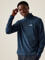 Regatta Blue Mens Thompson Lightweight Half Zip Fleece - Image 1 of 7