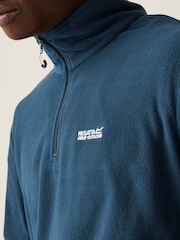 Regatta Blue Mens Thompson Lightweight Half Zip Fleece - Image 4 of 7