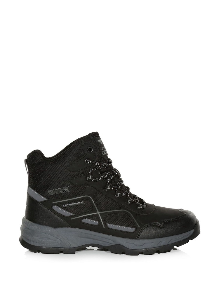 Verblasstes Schwarz - Regatta – Vendeavour – wasserfeste Wanderstiefel für Herren - Bild 1 von 6 Verblasstes Schwarz - Regatta – Vendeavour – wasserfeste Wanderstiefel für Herren - Bild 1 von 6