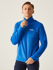 Regatta Dark Blue Mens Thompson Lightweight Half Zip Fleece - Image 1 of 6
