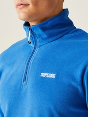 Regatta Dark Blue Mens Thompson Lightweight Half Zip Fleece - Image 4 of 6