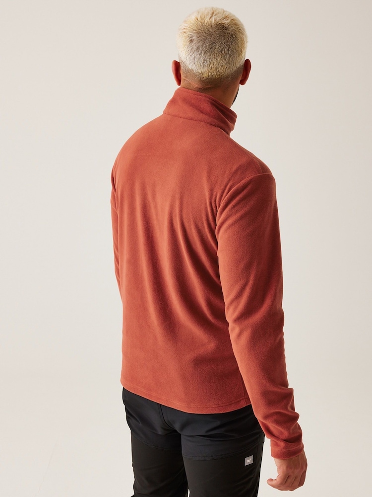 Regatta Red Mens Thompson Lightweight Half Zip Fleece - Image 2 of 6