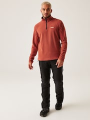 Regatta Red Mens Thompson Lightweight Half Zip Fleece - Image 3 of 6