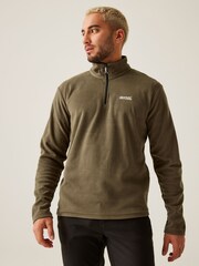 Regatta Light Green Mens Thompson Lightweight Half Zip Fleece - Image 1 of 6