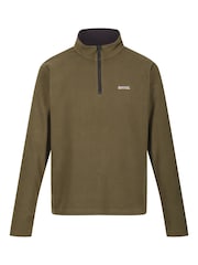 Regatta Light Green Mens Thompson Lightweight Half Zip Fleece - Image 5 of 6