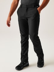Regatta Black Fenton Softshell Water Repellent Trousers - Image 1 of 6