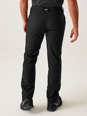 Regatta Black Fenton Softshell Water Repellent Trousers - Image 3 of 6