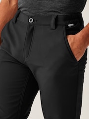 Regatta Black Fenton Softshell Water Repellent Trousers - Image 4 of 6