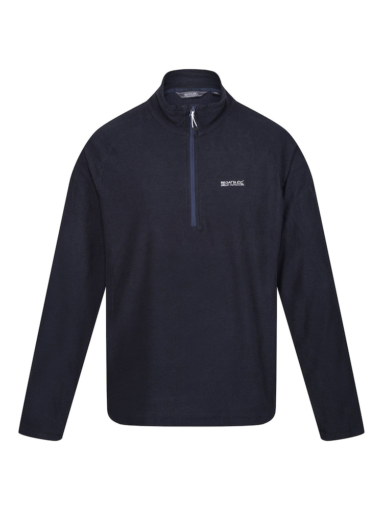 Regatta Washed Blue Mens Montes Lightweight Half Zip Fleece - Image 5 of 7