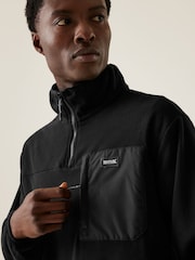 Regatta Black Mens Frankie Half Zip Fleece - Image 4 of 7