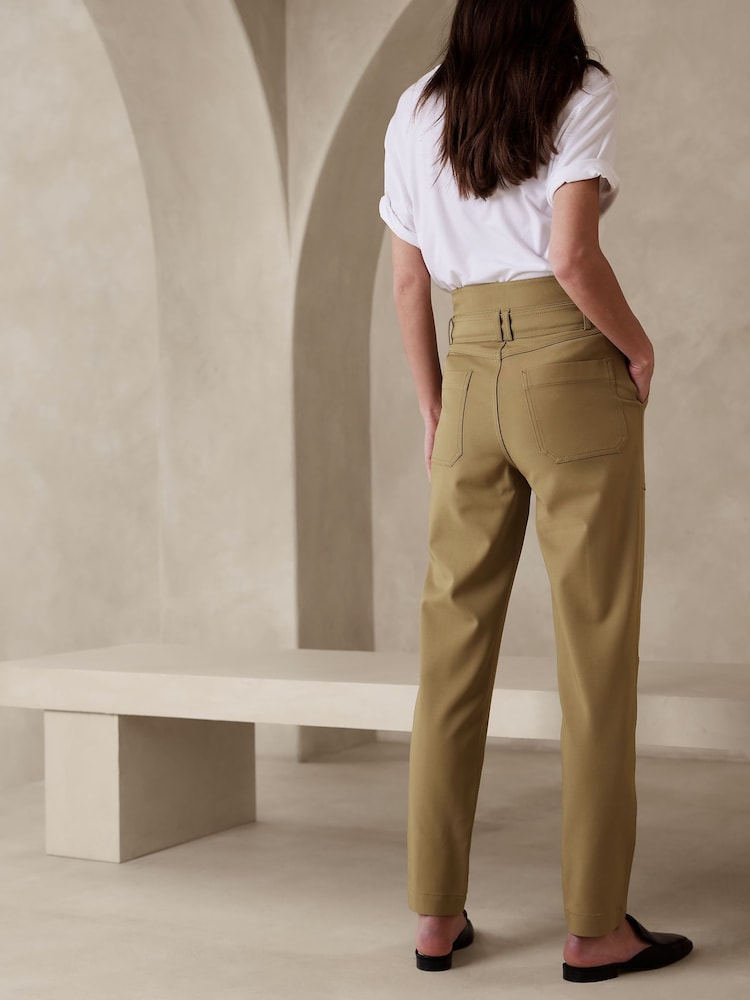 Banana Republic Brown Refined Utility Trousers - Image 2 of 4