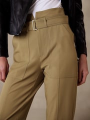 Banana Republic Brown Refined Utility Trousers - Image 3 of 4