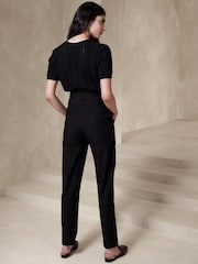 Banana Republic Black Refined Utility Trousers - Image 2 of 4