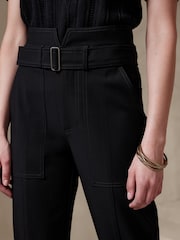 Banana Republic Black Refined Utility Trousers - Image 3 of 4