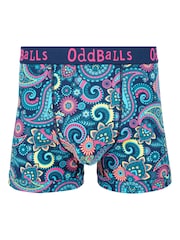 OddBalls Blue Fancy Pants Print Boxers - Image 1 of 4