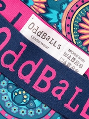 OddBalls Blue Fancy Pants Print Boxers - Image 3 of 4