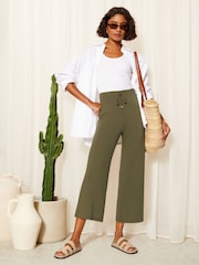 Friends Like These Culotte-Hose aus Jersey mit weitem Bein mit Gürtel - Bild 2 von 4