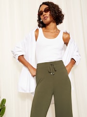 Friends Like These Culotte-Hose aus Jersey mit weitem Bein mit Gürtel - Bild 3 von 4