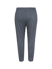 Yours Curve Grey Double Pleated Harem Trousers - Image 5 of 5
