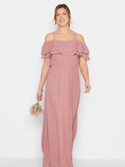 Long Tall Sally Pink Ruffle Maxi Dress - Image 3 of 4
