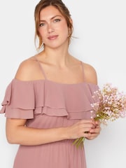 Long Tall Sally Pink Ruffle Maxi Dress - Image 4 of 4