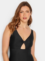 Long Tall Sally Black Twist Cut Out Swimsuit - Image 4 of 5