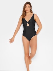 Long Tall Sally Black Twist Cut Out Swimsuit - Image 5 of 5