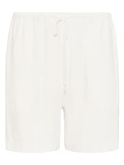 Long Tall Sally White Linen Blend Shorts - Image 9 of 9