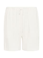 Long Tall Sally White Linen Blend Shorts - Image 8 of 9