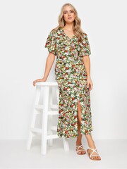 Robe longue long Grand Sally Floral fendu sur le devant - Image 1 of 4