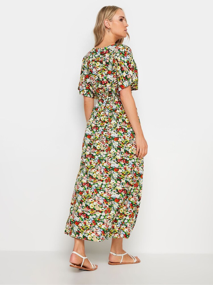 Robe longue long Grand Sally Floral fendu sur le devant - Image 3 of 4