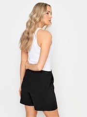 Long Tall Sally Black Linen Blend Shorts - Image 2 of 5