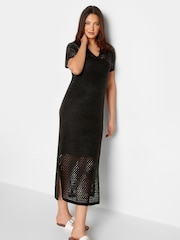 Long Tall Sally Black Crochet Dress - Image 3 of 4