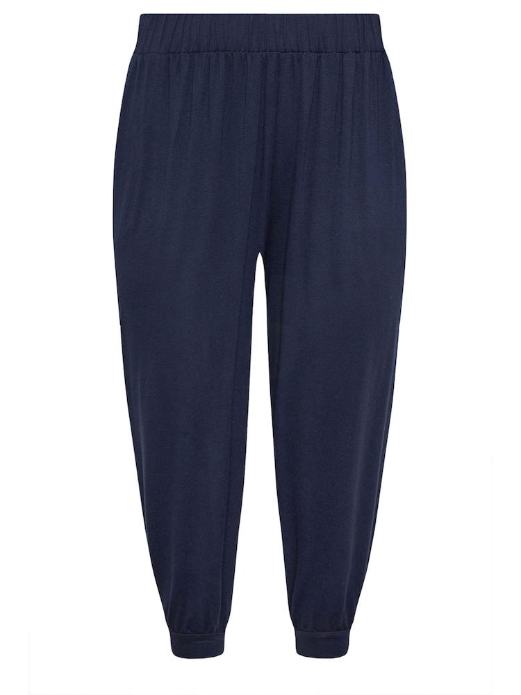 Azul - Pantalones harén capri de Yours Curve - Imagen 5 de 5 Azul - Pantalones harén capri de Yours Curve - Imagen 5 de 5