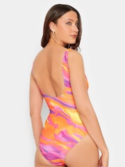 Long Tall Sally Pink Print Swimsuit - Image 2 of 5