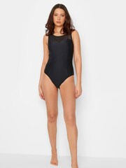 Long Tall Sally Black Mesh Active Swimsuit - Image 5 of 5